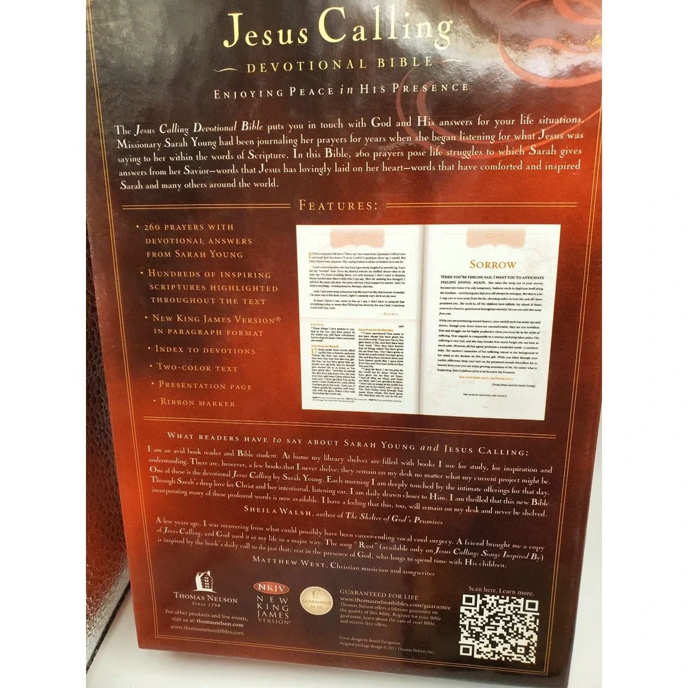 New In Box: Jesus Calling Devotional Bible – Signature Series (NKJV)